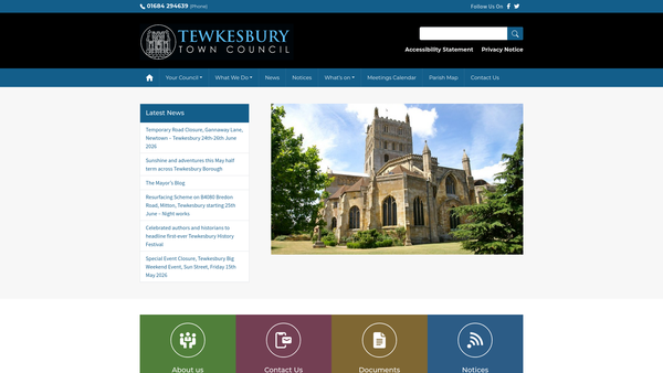 Screenshot of the George Watson Memorial Hall website