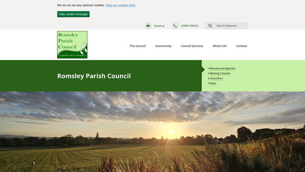 Screenshot of the Winwood Heath Allotment website