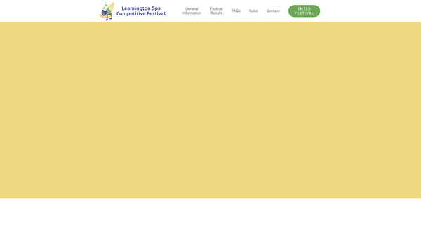 Screenshot of the The Leamington Spa Competitive Festival website