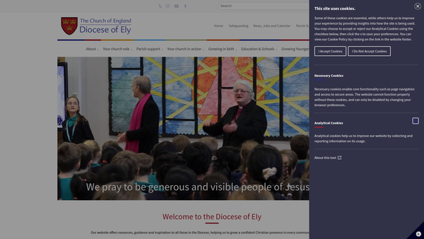 Screenshot of the Cambridge Female Welfare Fund website