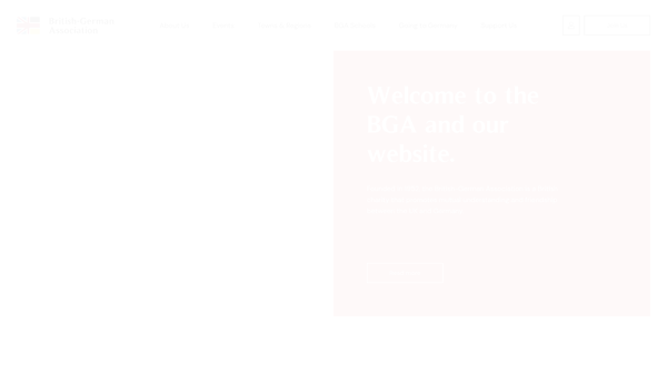 Screenshot of the The British-German Association website