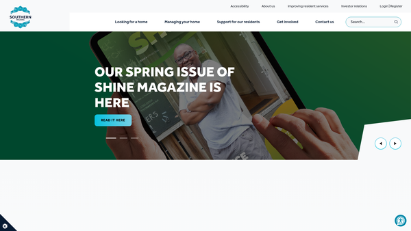 Screenshot of the Samuel Lewis Foundation website