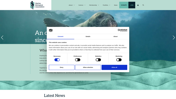 Screenshot of the Ray Lankester Fund website