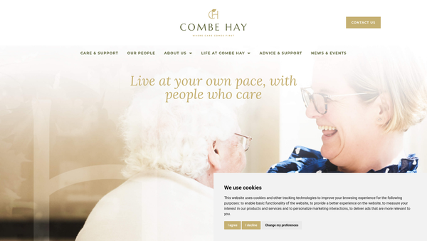 Screenshot of the The George Edward Smart Homes website