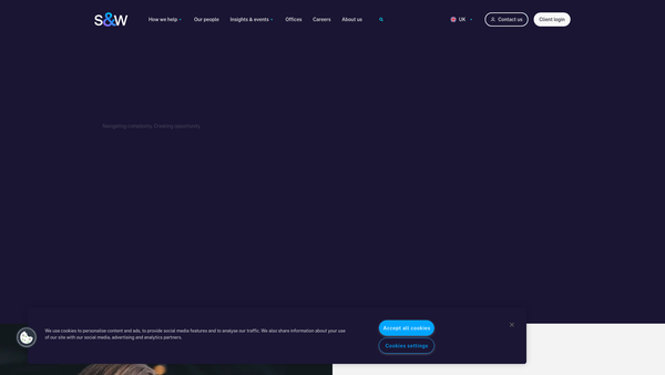 Screenshot of the The House Of St Barnabas website