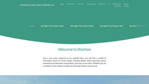 Screenshot of the Mary Esther Hollway Memorial Reading Room website