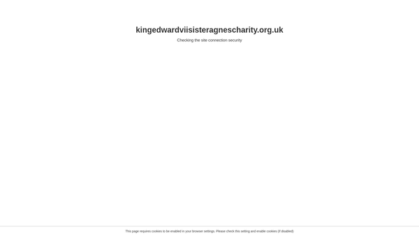 Screenshot of the King Edward Vii's Hospital (Sister Agnes) website