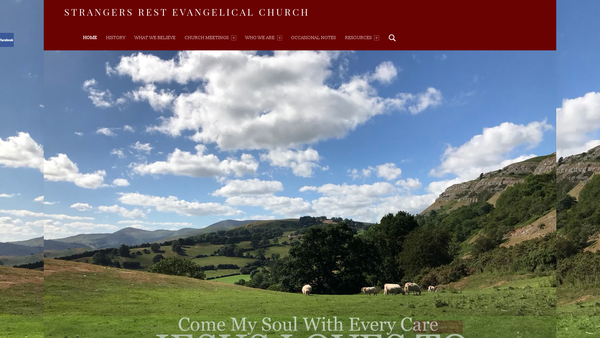 Screenshot of the The Strangers Rest Mission website
