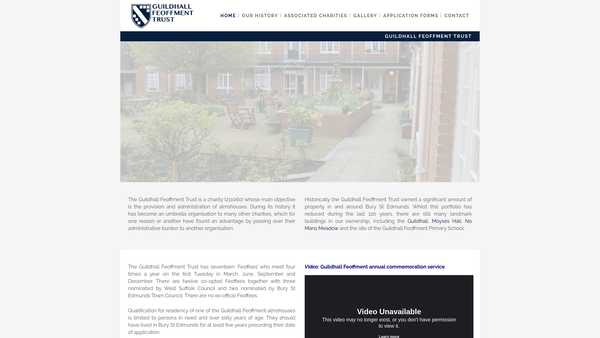 Screenshot of the The Charity Of Sir Thomas And Lady Kytson website