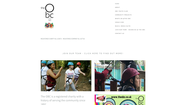 Screenshot of the Oxford And Bermondsey Club website