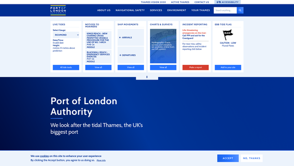 Screenshot of the The Reeves And Fines Fund website