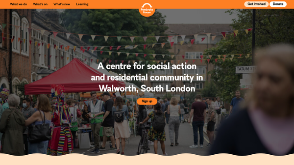 Screenshot of the Pembroke College Cambridge Mission website