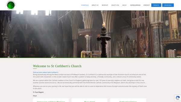 Screenshot of the The Honourable Charlotte Oliphant Bounty website
