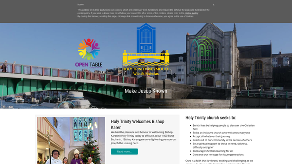 Screenshot of the Sidney Groves Memorial Hall (Fund) website