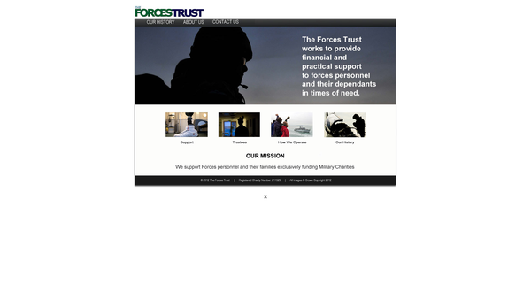 Screenshot of the Mrs M H Allen Trust website