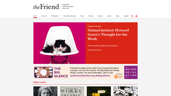 Screenshot of the The Friend Publications Limited website
