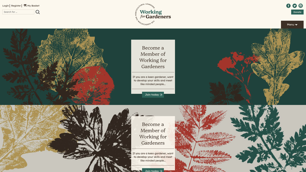 Screenshot of the The Women's Farm And Garden Association website