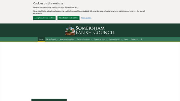 Screenshot of the The Somersham Charity Of Poor's Money,william Pettit Wilson And Robert Hempsted website