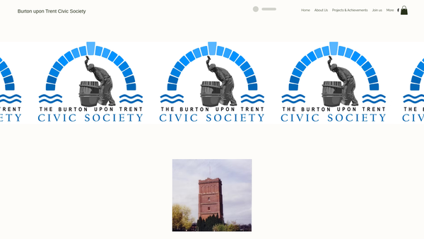 Screenshot of the Burton Upon Trent Civic Society website