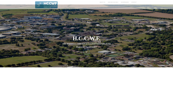 Screenshot of the The Harwell, Chilton And Culham Welfare Fund website