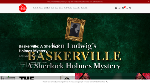 Screenshot of the Leicester Drama Society Limited website