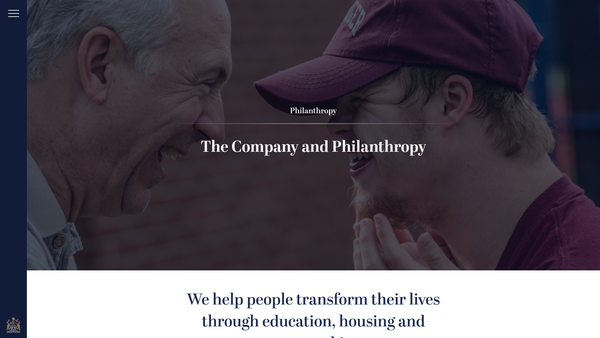 Screenshot of the Merchant Taylors' Consolidated Charities For The Poor website