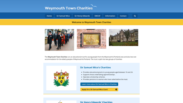 Screenshot of the Sanderson-Wells Confidential Assistance Fund website