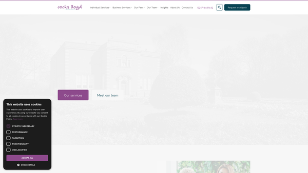 Screenshot of the The United Charity Of William Avery And Others website