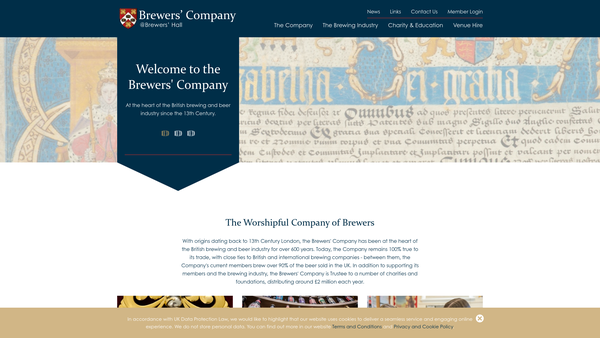 Screenshot of the Charity Of Alderman James Hickson website