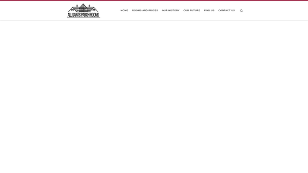 Screenshot of the All Saints Parish Rooms (Cheadle Hulme) website