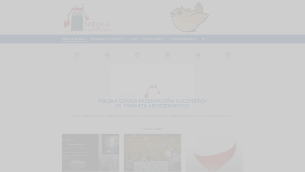 Screenshot of the The Association Of The Friends Of Polish Children website