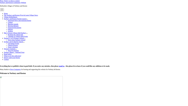 Screenshot of the The Norbury Charities website