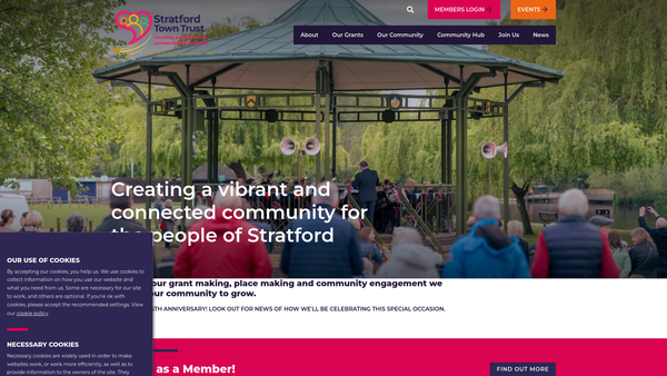 Screenshot of the The Guild Estate Endowment website