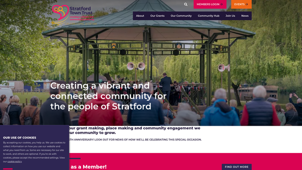 Screenshot of the College Estate Endowment website