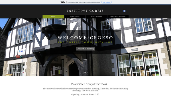 Screenshot of the Corris Institute website