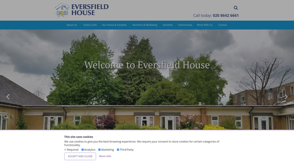 Screenshot of the Sutton And Cheam Elderly People's Housing Association website