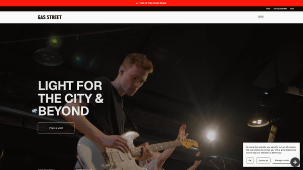 Screenshot of the Emma Hall website