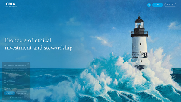 Screenshot of the Coif Charities Investment Fund website