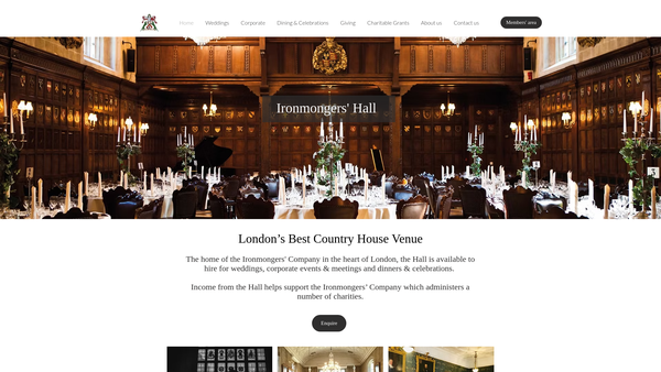 Screenshot of the Sir Robert Geffery's Almshouse Trust website