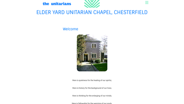 Screenshot of the Elder Yard Chapel website