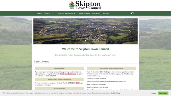 Screenshot of the The Heap-Parkinson Homes website