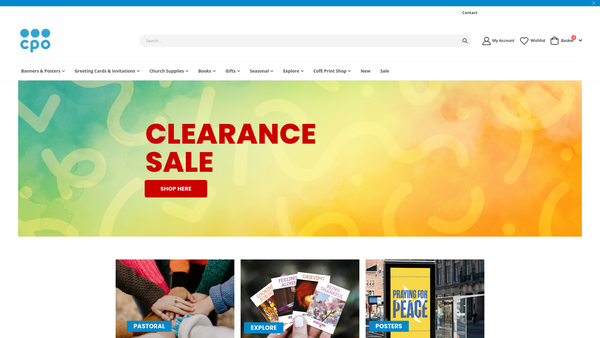 Screenshot of the Christian Publishing And Outreach website
