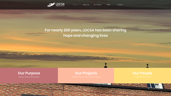 Screenshot of the Liverpool Church Of England Council For Social Aid (Incorporated) website