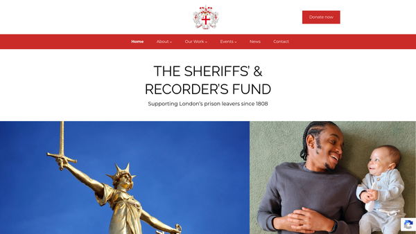 Screenshot of the The Sheriffs' And Recorders' Fund website