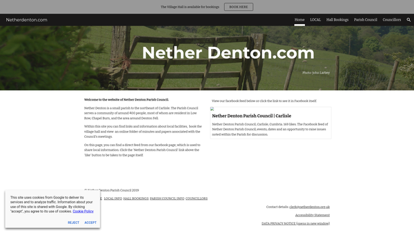 Screenshot of the Christopher Taylor For Reading Room And Library website