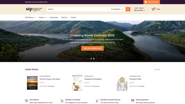 Screenshot of the Central Bible Hammond Trust Limited website