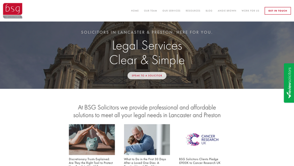 Screenshot of the Brockbank's Annuities Trust website