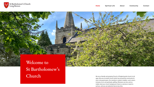 Screenshot of the Charity Of Cuthbert Alder website
