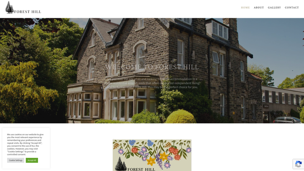 Screenshot of the Forest Hill (Sheltered) Housing Limited website