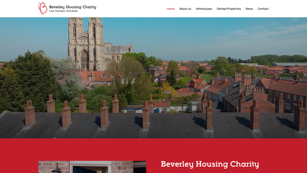 Screenshot of the Beverley Consolidated Charity website